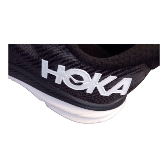 HOKA Clifton 9 Womens Size 7.5D Wide Black White Running Walking Shoes Nice cond - Picture 11 of 14